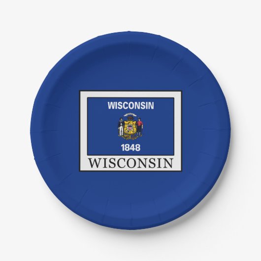 Wisconsin Papieren Bordje (Voorkant)