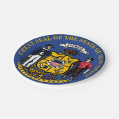 Wisconsin Papieren Bordje (Gekanteld)