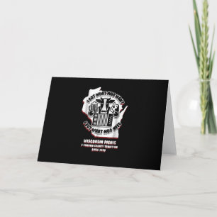 Wisconsin Picknick Koe Bier, Kaas & Accordeon Kaart