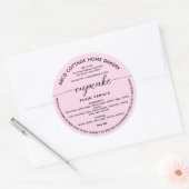 Wisconsin Pink Cupcake Étiquette Étiquette de la l (Enveloppe)