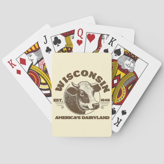  Wisconsin Pokerkaarten (Achterkant)