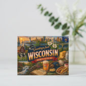 Wisconsin Postcard Briefkaart (Staand voorkant)