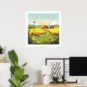  Wisconsin Poster (Thuiskantoor)