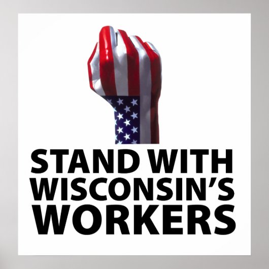 Wisconsin-protesten Poster (Voorkant)