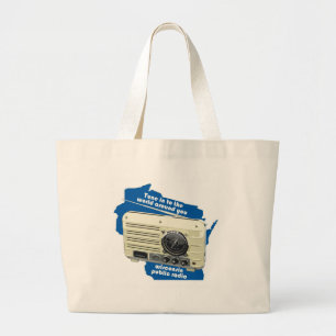 Wisconsin Public Radio Cloth Bag Grote Tote Bag