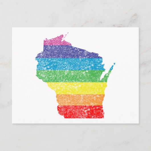 wisconsin-regenboog briefkaart (Voorkant)