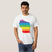 wisconsin-regenboog t-shirt (Voorkant volledig)
