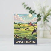  Wisconsin reizen Briefkaart (Staand voorkant)