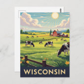  Wisconsin reizen Briefkaart (Voorkant / Achterkant)