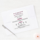 Wisconsin Rose Cottage Droit Étiquette Boulangerie (Enveloppe)