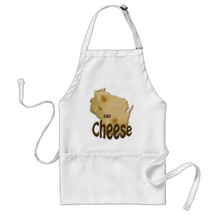 Wisconsin Say Cheese Apron Standaard Schort