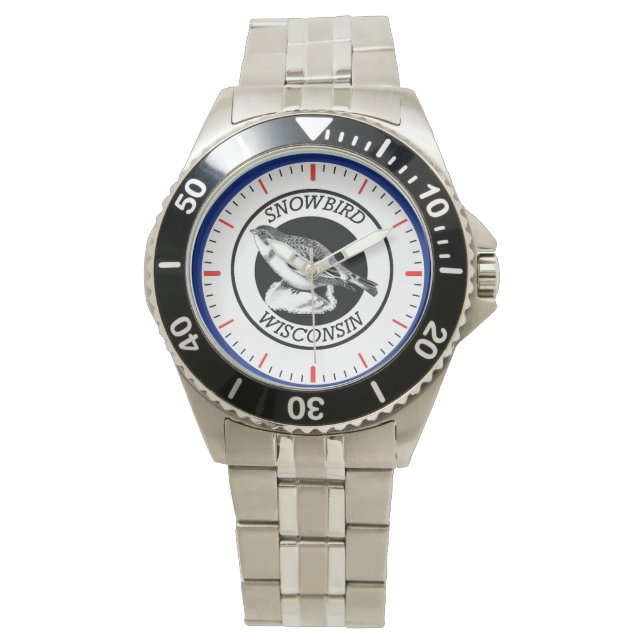Wisconsin Snowbird Horloge (Voorkant)