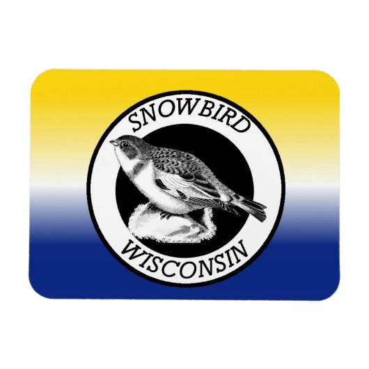 Wisconsin Snowbird Magneet (Horizontaal)