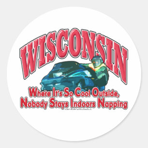 Wisconsin Snowmobile Ronde Sticker