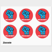 Wisconsin Solidarity First Ronde Sticker (Vel)
