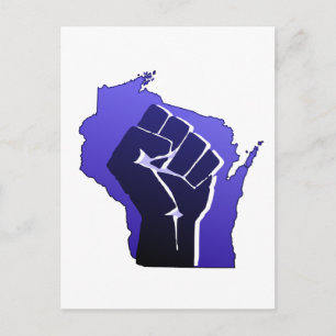 Wisconsin Solidarity Fist Briefkaart