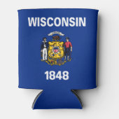 Wisconsin Staatsvlag Blikjeskoeler (Voorkant)