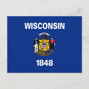 Wisconsin Staatsvlag Briefkaart