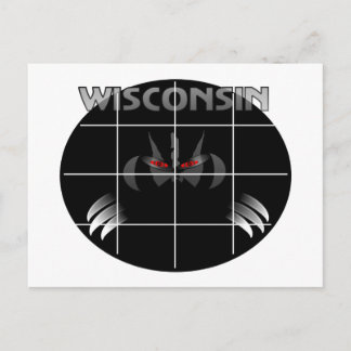 Wisconsin State Badger Design Briefkaart