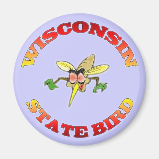 Wisconsin State Bird Magneet (Voorkant)