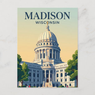Wisconsin State Capitol Wisconsin Briefkaart