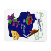 Wisconsin State Premium Magnet 3x4 (Horizontal)