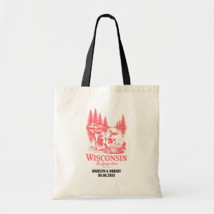 Wisconsin State Wedding Welkom Tas, State Love Tote Bag