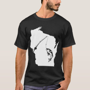 Wisconsin Sturgeon Baars Vissen T-shirt