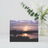 Wisconsin sunset briefkaart (Staand voorkant)