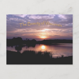 Wisconsin sunset briefkaart