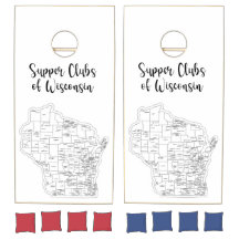 Wisconsin Super Club Thème Cornhole Boards Set