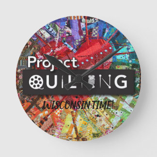 Wisconsin Time Project QUILTING Clock Ronde Klok