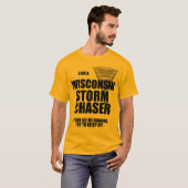 Wisconsin Tornado Storm Chaser T-shirt (Voorkant volledig)