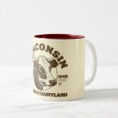  Wisconsin Tweekleurige Koffiemok (Voorkant rechts)