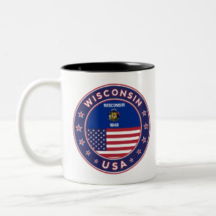 Wisconsin Tweekleurige Koffiemok