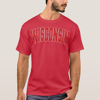 WISCONSIN USA STATE, Style Sports T-shirt
