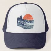 Wisconsin Verenigde Staten Trucker Pet (Voorkant)
