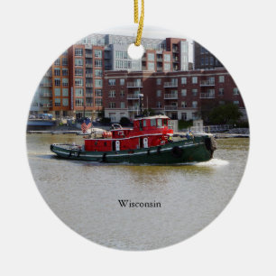 Wisconsin-versiering Keramisch Ornament