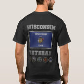 Wisconsin Veteran Tshirt (Achterkant)
