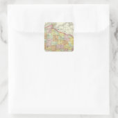 Wisconsin Vierkante Sticker (Tas)