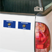 Wisconsin-vlag Bumpersticker (Op Truck)