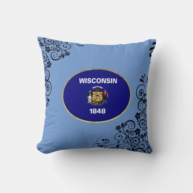 Wisconsin-vlag Kussen (Voorkant)