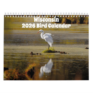Wisconsin Vogelkalender 2026 Kalender