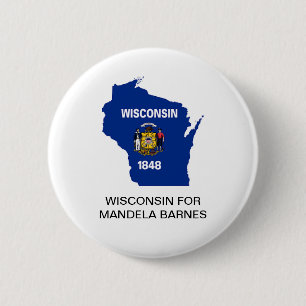WISCONSIN VOOR MANDELA BARNES SENATE Button