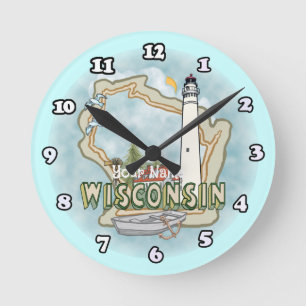 Wisconsin Vuurtoren Ronde Klok
