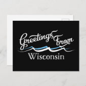 Wisconsin Water Waves Briefkaart (Voorkant / Achterkant)