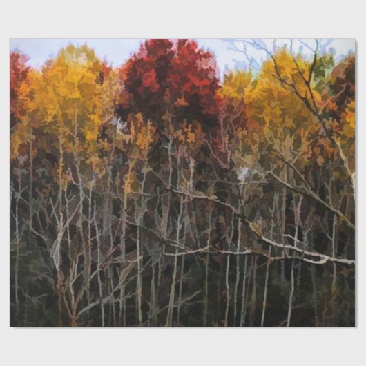 Wisconsin Woods In Fall Cadeaupapier (Vlak)