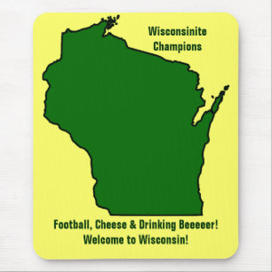 Wisconsinite Champions Football, kaas en bier Muismat