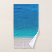 Wisdoeken: Tropische strandwal, oceaan, golven Bad Handdoek (Handdoek)