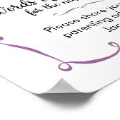 Wisdom Advice for New Mam Sign Poster (Hoek)